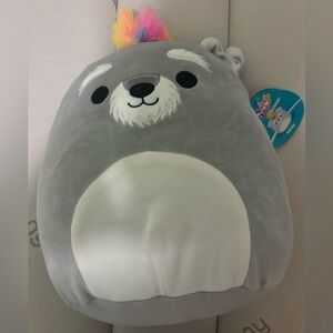 Squishmallows Plush Toy - May the Rainbow Schnauzer Dog - 10inch NEW